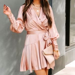 Vici Meet and Greet Satin Drape Dress SzXL